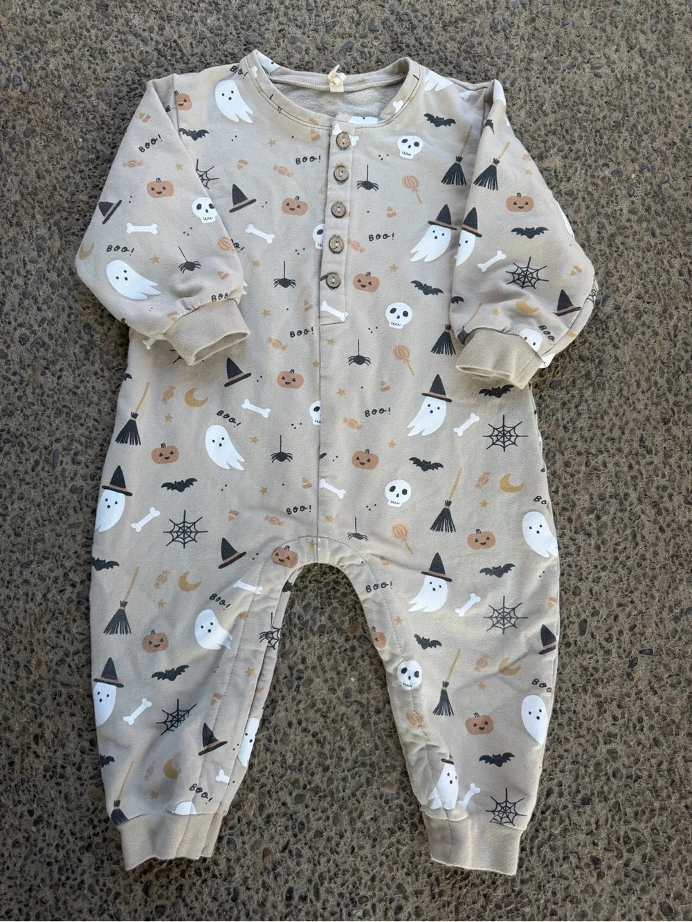 Quincy Mae Toddler Relaxed Fleece Jumpsuit Halloween Things 18-24 Months